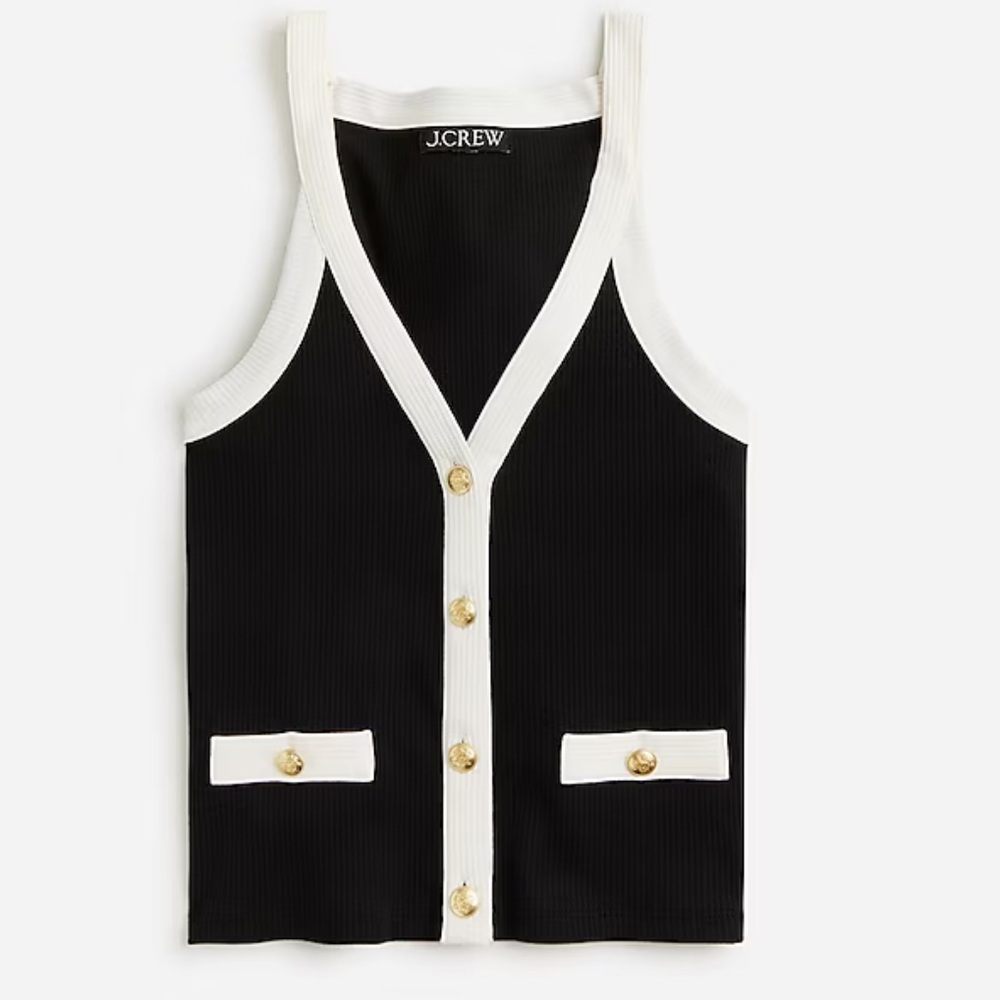 NWT J. Crew Vintage rib lady tank top - Picture 2 of 7